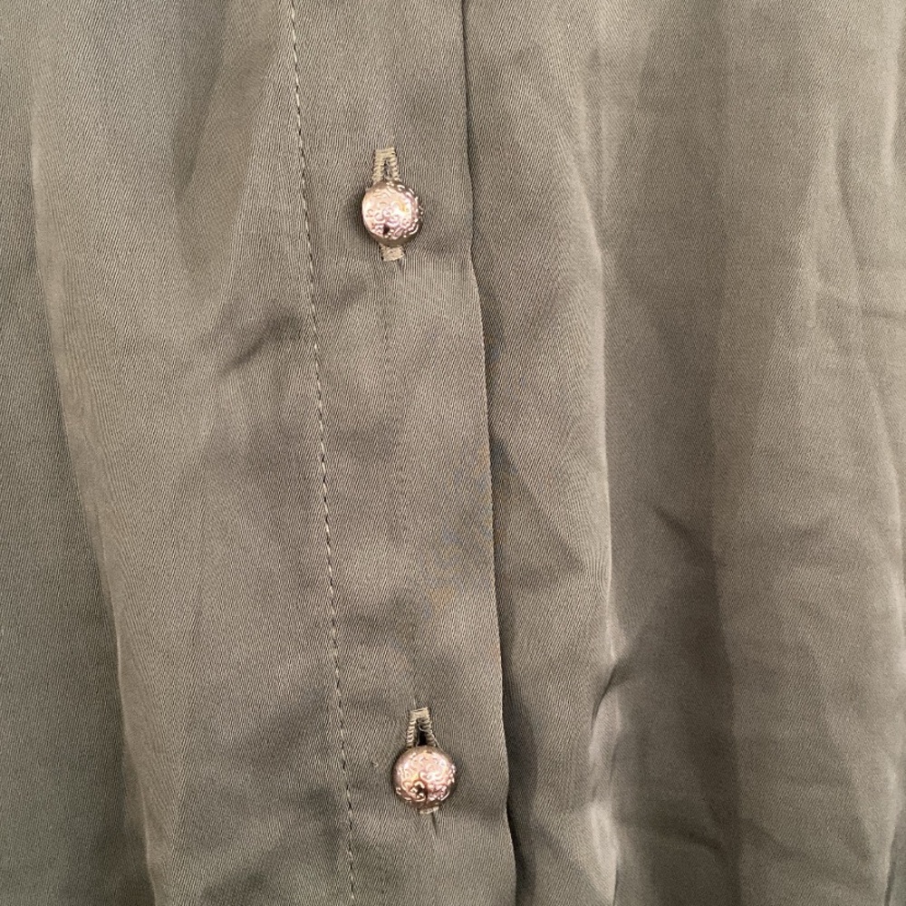 Zara Khaki Long Sleeve Dress - Picture 3 of 4
